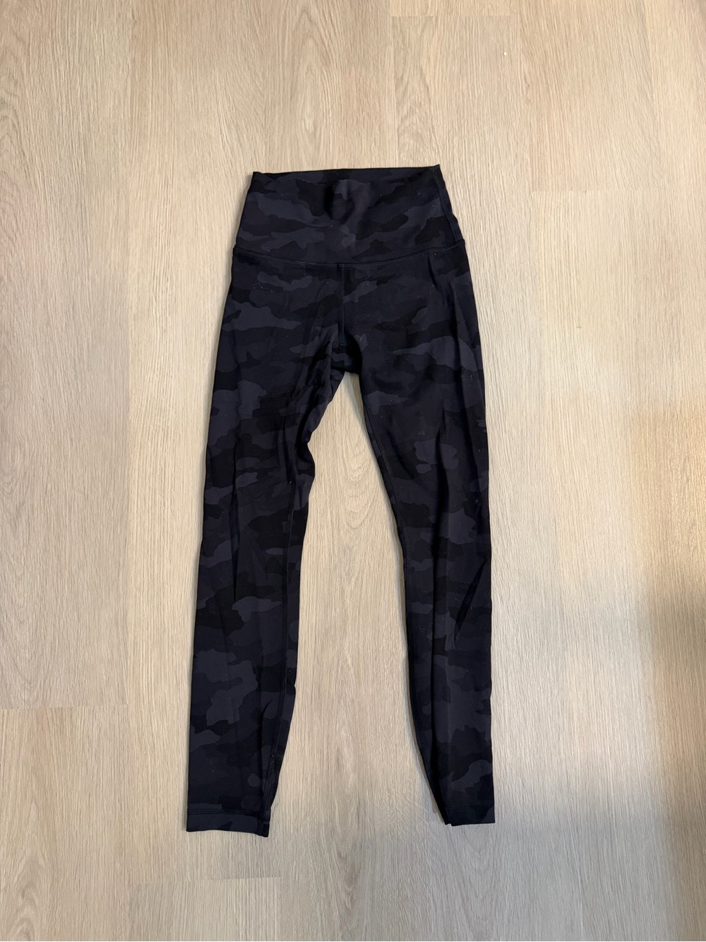 lululemon athletica Wunder Train Black Camo High-Rise 25" Leggings